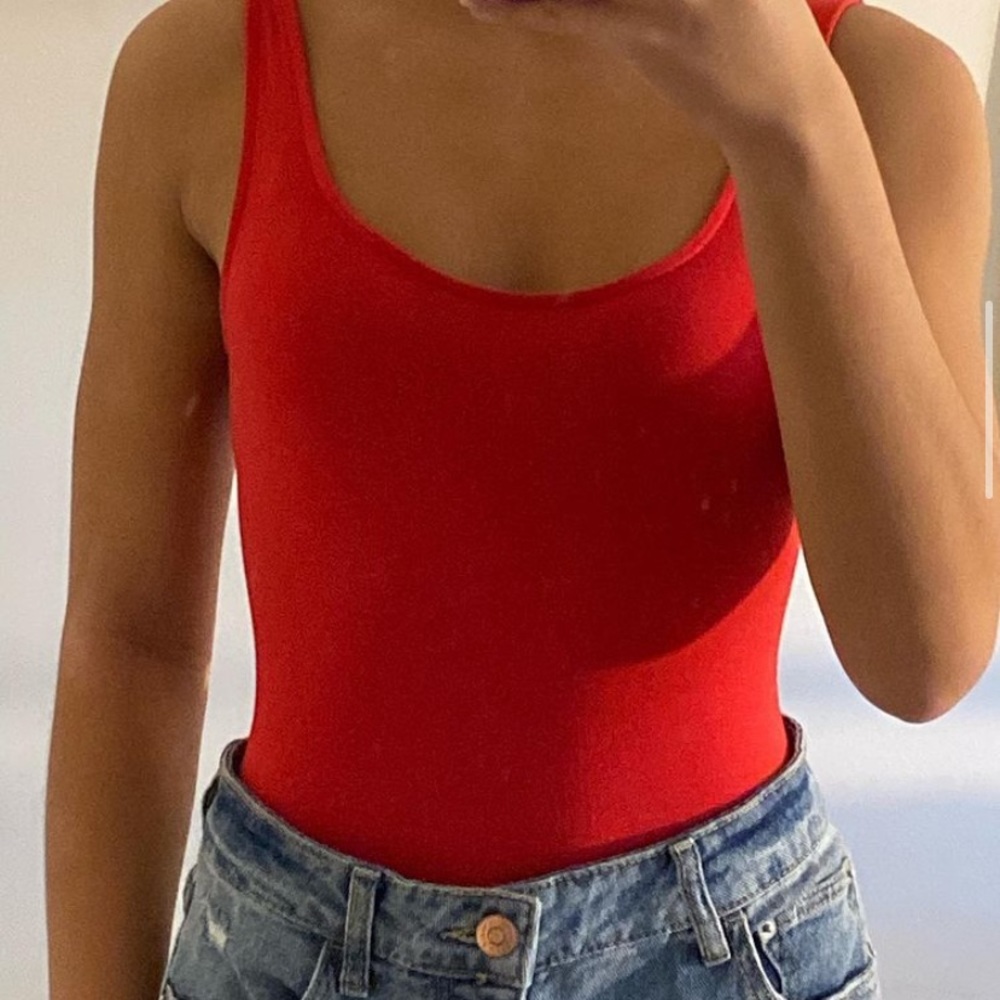 Red Forever 21 Bodysuit